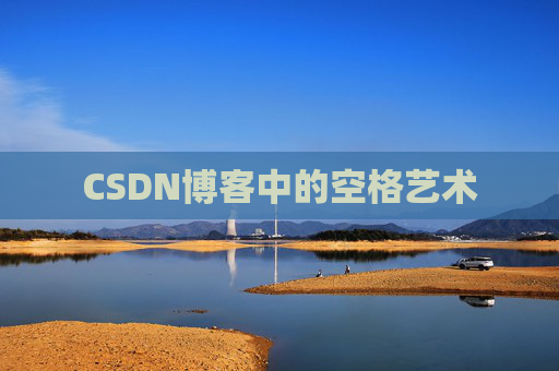 CSDN博客中的空格艺术